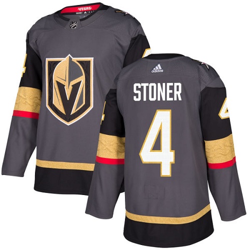 Adidas Golden Knights #4 Clayton Stoner Grey Home Authentic Stitched NHL Jersey